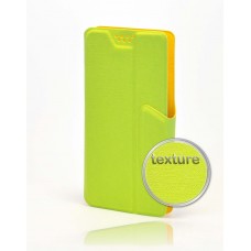 Чехол-слайдер Smartcase L(5.1"-5.5") texture green/yellow