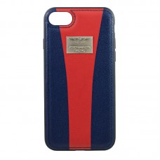 Чехол-накладка Aston Martin leather для iPhone 7 Plus/8 Plus Blue/Red