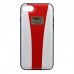 Чехол-накладка Aston Martin leather для iPhone 7 Plus/8 Plus White/Red