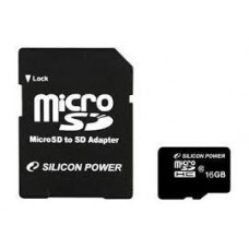 Карта памяти MicroSDHC 16 ГБ Class10 Silicon Power