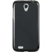 Чехол накладка LG L90 D405 прозрачная, чёрная - именно для 1-симочного
