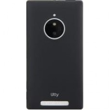 Чехол накладка для Nokia Lumia 830 прозрачная, черная - Utty U-case Tpu