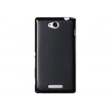Накладка Nokia X2 прозрачный, черный
