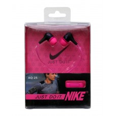 Наушники Nike AQ-25 розовый вакуумные