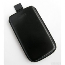 Чехол карман с хлястиком Samsung S5260 черный матовый