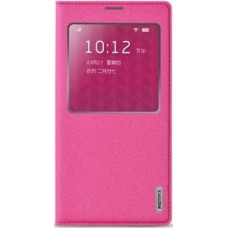 Чехол книга с окном Remax для Samsung G900 Galaxy S5 Youth  розовый