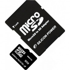 Карта памяти Silicon Power MicroSDHC 8GB Class 4 SD adapter