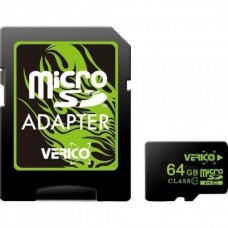 Карта памяти Verico MicroSDHC 64GB Class 10SD adapter