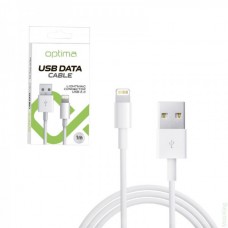 USB кабель Optima iPhone 5 (lightning) White
