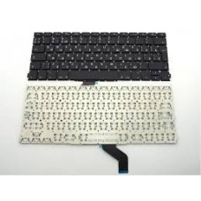 Клавиатура для ноутбука Apple Macbook A1425 A1502 2012 RU Black Вертикальный Enter. Оригинальная новая.