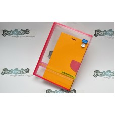 Кожаная обложка Mercury Fancy Diary для Samsung Galaxy Tab 3 7.0 Yellow/ Hot Pink