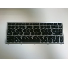 Клавиатура для ноутбука Lenovo IdeaPad U410 черная с рамкой. Оригинальная клавиатура. Русская раскладка.