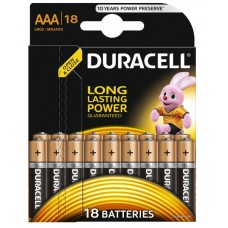 Батарейки Duracell aaa LR03 MN2400 мини пальчиковые 18 штук