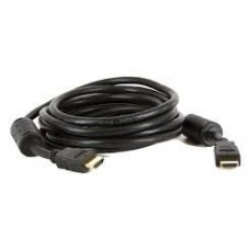 Кабель HDMI-HDMI 15m, v1.4, OD-8.0mm, 2 фильтра, оплетка, круглый Black, коннектор Silver, Пакет