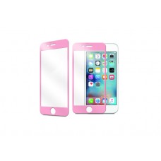 Наклейка на экран - стекло Utty 3D iPhone 6/6S розовое
