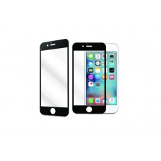 Закаленное стекло Utty для iPhone 6/6S глянцевое с рамкой чёрное