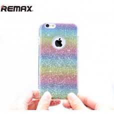 Чехол Remax Pctpu Glitter Rainbow iPhone 5/5S разноцветный