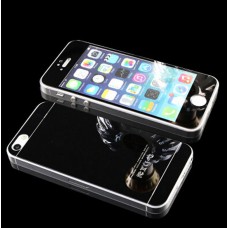 Защитное стекло на экран и заднюю панель для iPhone 4S Черное