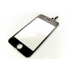 Сенсорная панель для iPhonе 3/4 8154 мм черный со шлейфом под пайку снизу слева