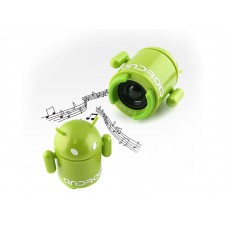 Портативная акустика Evromedia Android_Boy ID-710 FM, MP3, Usb зеленая