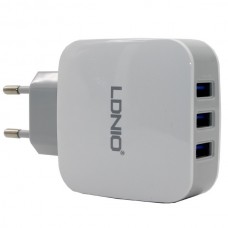 Зарядное на 3 юсб LDNIO DL-AC70 3xUSB 3.4A + кабель micro USB