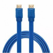 Плоский шнур кабель Hdmi 1.5 м синий