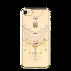 Чехол с Swarovski Kingxbar Wansha для iPhone 8/7 Heart Gold