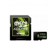 Verico MicroSDHC 4GB Class 4SD adapter - карта памяти с адаптером