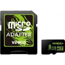 Карта памяти с адаптером Verico MicroSDHC 8GB Class 4SD adapter