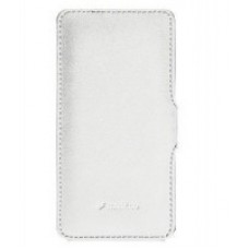 Чехол Melkco Leather Case Jacka Face Cover Book White Sony Xperia J ST26i SEXPEJLCFB2WELC