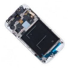 Samsung GT-i9500 Galaxy S4 - дисплей в сборе с сенсором белый с передней панелью
