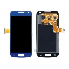 Samsung GT-i9190/i9192/i9195 Galaxy S4 Mini - дисплей в сборе с сенсором синий с передней панелью