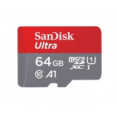 Карта памяти microSDXC 64Gb SanDisk Ultra A1 (UHS-1)(100Mb/s) + Adapter SD
