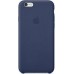 Чехол-накладка iPhone 6 - Apple Case Leather Blue MGR32ZM/A