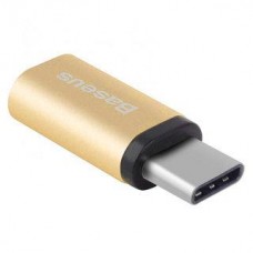 Адаптер Baseus Adapter USB-C to microUSB Sharp Gold CATYPEC-DL0V