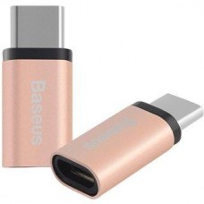 Адаптер Baseus Adapter USB-C to microUSB Sharp Rose Gold (CATYPEC-DL0R)