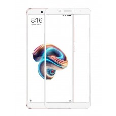 Бронь экрана Florence (full glue) Xiaomi Redmi Note 5/5 Pro Full Cover White (тех.пак) (RL052902)