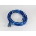 Удлинитель USB 2.0 5m АM-AF 1 феррит голубой