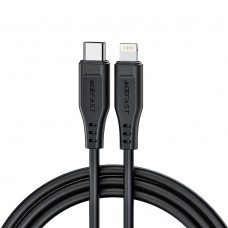 Кабель скоростной усиленный Acefast C3-01 Type-C to Lightning 30W (1.2m) черный