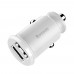 Азу Baseus Grain Metal 3.1A/2USB (CCALL-ML02) White