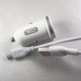 Азу XO TZ08 2.1A/2 USB + microUSB White