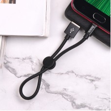 Кабель Hoco X35 cool 25 cm USB to micro-USB - короткий черный