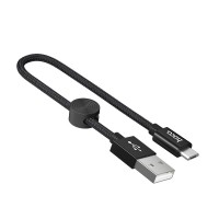 Кабель Hoco X35 cool USB to micro-USB - короткий 0.25 метра черный