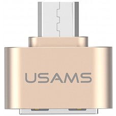 Переходник Usams US-SJ009 USAMS Micro OTG Gold