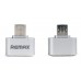 Переходник Remax OTG ЮСБ - Micro-USB модель RA-OTG Silver