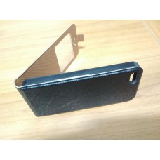 Чехол флип iPhone 5 5s SE откидной футляр черный