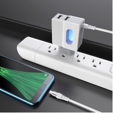 Зарядный адаптер Hoco C75 Imperious DC5V 2.4A EU штекер двойной USB выход