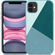 Чехол DEF Geometry Green для iPhone 11 панель накладка