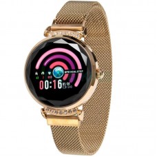 Фитнес-браслет Swarovski L12 умные часы золотистые