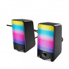 Акустика для ПК HOCO RGB Rhythmic Spectrum desktop speaker DS14 |10W, AUX, Mic|